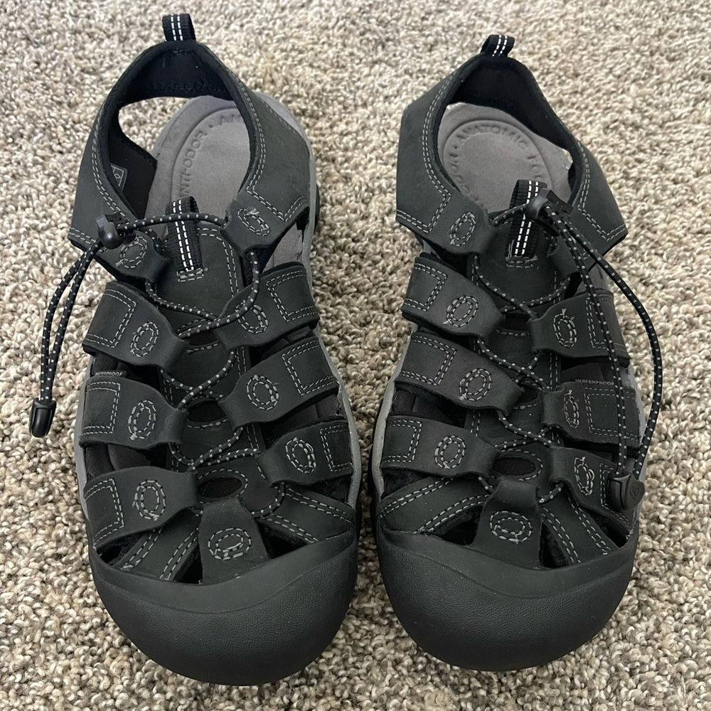 Men’s Keen Newport Water Hiking Sandals Shoes Black Size 11.5 - Picture 3 of 7